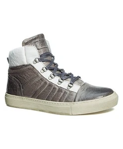 Zapatillas de cuero de goma blancas/gris Rogue Hustler de alta gama alta para hombre Rogue Hustler precio de venta sugerido por el fabricante $295 - Imagen 1 de 4