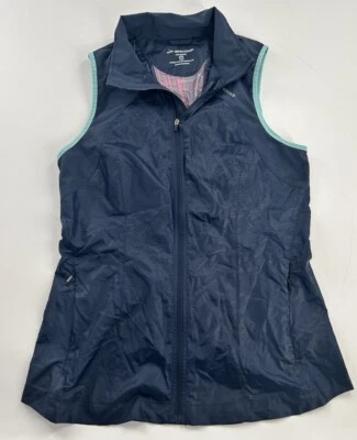 brooks shelter technology Woman’s Medium Zip Up Vest Blue Style 220546 - Image 1 of 4