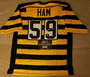 Jack Ham Pittsburgh Steelers Signed Custom Throwback Jersey TSE COA - Picture 1 of 5