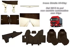 ALLESTIMENTO ELEGANCE MARRONE PER IVECO STRALIS HI-WAY 2012> AUTOMATICO FRIGO - Foto 1 di 10