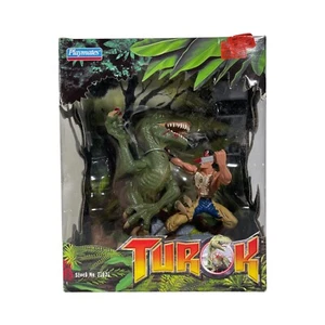 1998 Playmates Turok 2 Seeds of Evil 2-Figure-Diorama : Joshua Fireseed & Raptor - Picture 1 of 24