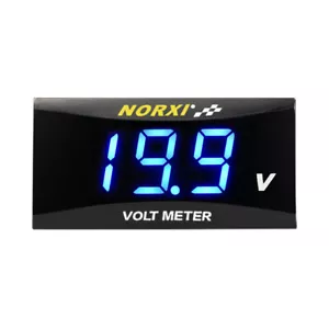 Norxi Motorcycle LED Digital Voltmeter koso Voltage Instruments Gauge Universal - Bild 1 von 8