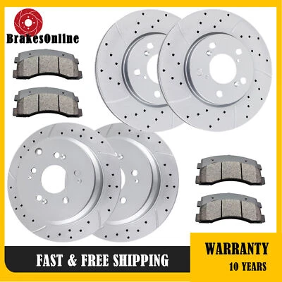 Rotores de freno delanteros de 296 mm 313 mm traseros pastillas aptos para frenos Honda Odyssey 2005-2010 Foto 1 de 4