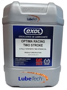 EXOL PREMIUM FULLY SYNTHETIC PERFORMANCE 2 STROKE OIL 20ltr JASO FD - Picture 1 of 1