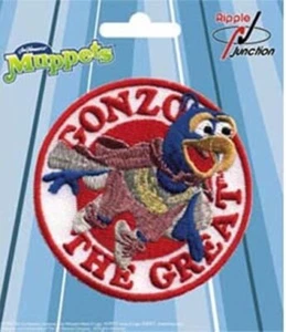 Parche bordado cara personaje Gonzo programa de televisión de los Muppets NUEVO SIN USAR - Imagen 1 de 1