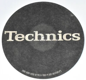 Vintage 1993 Technics DJ Slip mat 12” Mat Slipmat Faded Felt Vinyl Record - Picture 1 of 3