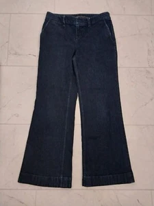 Lauren Jeans Co Ralph Lauren Dark Wash Flare Denim Jeans sz 6 - Picture 1 of 13