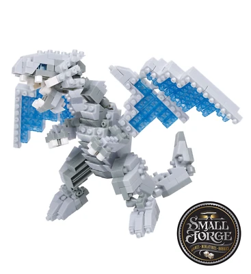 Nanoblock Yu-Gi-Oh! Series. Blue-Eyes White Dragon,  NBCC-204, Lvl 3, 350 Pieces - Image 1 of 4