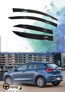 Para KIA RIO 2018-2023 5D Deflector Ventana Viseras Protector Ventilación Protector Climático - Imagen 1 de 5