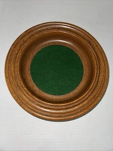 Rare Carved Oak  Wood Church Collection Plate Antique - Picture 1 of 9