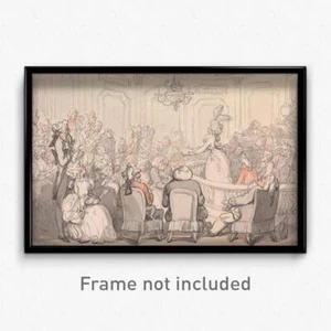 Thomas Rowlandson - Comforts of Bath - The Concert Print 11x17 Kunst Poster - Bild 1 von 1