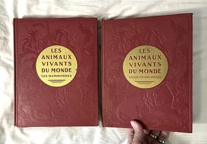Les Animaux Vivants du Monde 2 Vol Set Cornish Living Animals World French - Picture 1 of 11
