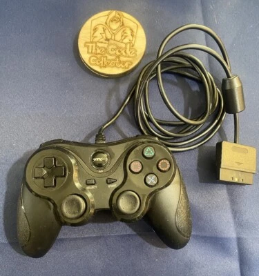 PS1 / PS2 TTX Tech Analog Wired Controller ( Black ) PlayStation One & Two - Image 1 of 2