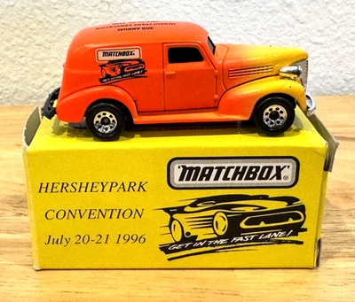 De colección 1996 Matchbox 3ª Convención Hersheypark 1939 Chevy Entrega Sedán Coche Foto 1 de 4