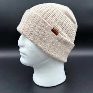 Columbia Beanie Hat Loma Vista Womens Ribbed Knit Dark Stone Cream - Picture 1 of 9