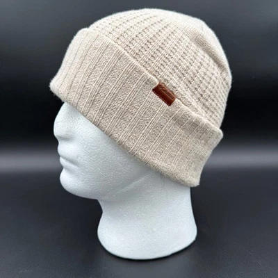 Columbia Beanie Hat Loma Vista Womens Ribbed Knit Dark Stone Cream - Image 1 of 4