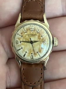 Rare Wittnauer Automatic Lady’s Watch 26 mm RUNS/SETS, Nice 10K Gold Filled Case - Picture 1 of 14