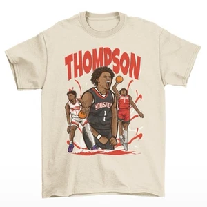 Camiseta de baloncesto Amen Thompson estilo dibujos animados de Houston - Imagen 1 de 7