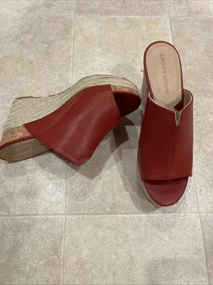 Zapatos para mujer Adrienne Vittadini talla 11 de cuero rojo Foto 1 de 2