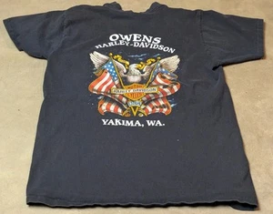De colección Harley Davidson 3D Emblema Owens Yakima, WA Bolsillo Puntada Única Grande - Imagen 1 de 6