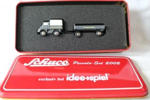 Schuco Piccolo 50527300 Idee+Spiel 2002 Unimog mit Anhänger Deutsche Bundesbahn - Picture 1 of 2