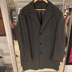 Alfani Men's Size XL Wool Blend Overcoat Charcoal Gray - Picture 1 of 7