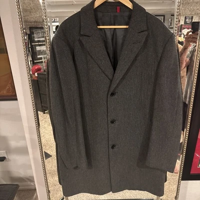 Alfani Men's Size XL Wool Blend Overcoat Charcoal Gray - Image 1 of 4