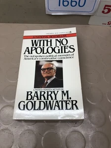 WITH NO APOLOGIES By Barry M. Goldwater Vintage Paperback 1980 - Picture 1 of 3