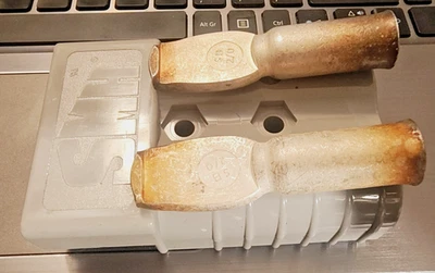 CONECTOR BATERÍA CARRETILLA ELEVADORA 350 AMP GRIS Conn 2/0 SMH DESCONEXIÓN RÁPIDA Foto 1 de 2