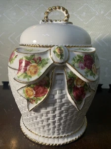 Barril de galletas grande Royal Albert Limited Old Country Roses 6433/8000 - Imagen 1 de 14
