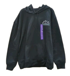 Hurley Men's Regular Fit Ultra Soft Fleece Pullover Hoodie Black Size XXL T12 - Picture 1 of 7