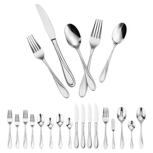65-Piece Silverware Set Stainless Steel Cutlery Flatware Utensil Kitchen for 12 - Picture 1 of 2