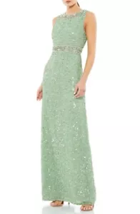 Mac Duggal 10839 Perlen & Pailletten Säulenkleid Gr. 10 (498 $) Neuwertig - Bild 1 von 2