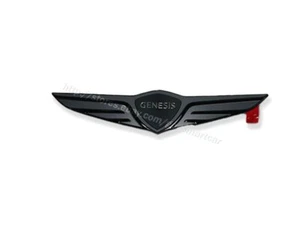 front hood Black version Wing emblem badge fit on Genesis G90 2023 2024 2025 - Picture 1 of 1