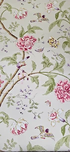 Thibaut  Designer Ronald Redding Large Dramatic Floral, Vines,  and Birds AR7424 - Picture 1 of 6