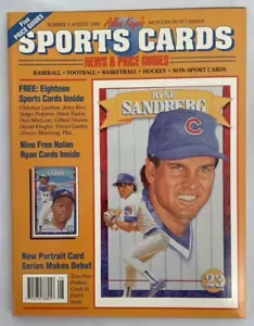 Allan Kaye's Sports Cards News & Price Guide #9 Aug 92 - Con Ryne Sandberg - Imagen 1 de 9