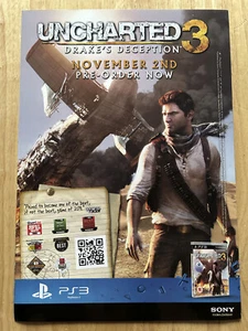 Juego Vintage Uncharted 3 Playstation 3 PS3 Publicidad Original 770 - Imagen 1 de 1