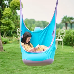 CO-Z Upgraded Kids Pod Swing, Hanging Pod Swing Chair with Inflatable Cushion, C - Picture 1 of 12