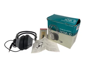 Vintage Realistic Nova 10 Stereo Headphones🎧 8 Ohms Korea 33-1012D w/Box Manual - Imagen 1 de 20