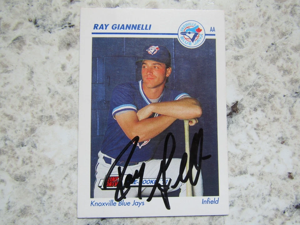 Blue Jays Ray Giannelli Signed Autographed 1991 Minor League Knoxville Blue Jays - Image 1 of 1