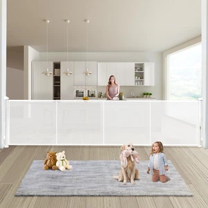 Retractable Baby Gates Dog Gate - 200" Extra Wide Expandable Child Safety Gate, - Picture 1 of 9
