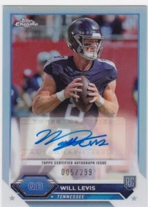 Will Levis Auto 2023 Topps Chrome Refractor RC Rookie /299 Titans - Bild 1 von 1