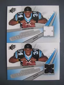 (2) DEANGELO WILLIAMS GAME-USED JERSEY LOT 2006 SPX ROOKIE SWATCH SUPREMACY - Bild 1 von 1
