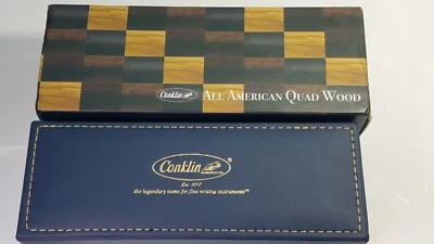 Pluma Estilográfica Conklin All American Edición Limitada Madera Cuádruple, Extra Fina, 377/898 Foto 1 de 4
