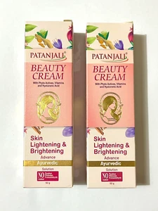 Nueva crema facial Patanjali belleza para piel natural 50 gm (PAQUETE DE 2) - Imagen 1 de 4
