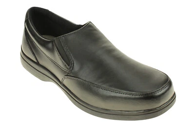 Stride Rite Boys "Shane" Hush Puppies Dress Shoe, Black, Wide Width - Image 1 of 3