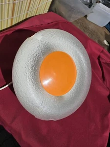 Siemens Hängeleuchte Lichtring "SIFORM exquisit", Kult, Orange, Glass beschädigt - Bild 1 von 20