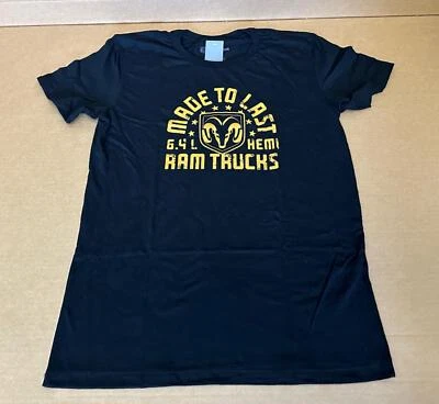 Camiseta para hombre Ram Made To Last gráfica manga corta sin etiquetas en negro Foto 1 de 4