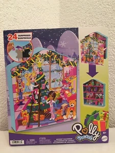 Rar Mattel Polly Pocket Advents Kalender 24 Lebkuchen Haus Spielset 24 Surprises - Bild 1 von 4