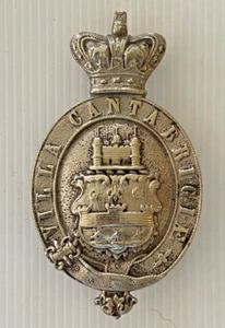 Cambridgeshire Rifle Volunteers Helmet Plate Badge – Villa Cantabrigiae c.1880s - Picture 1 of 2